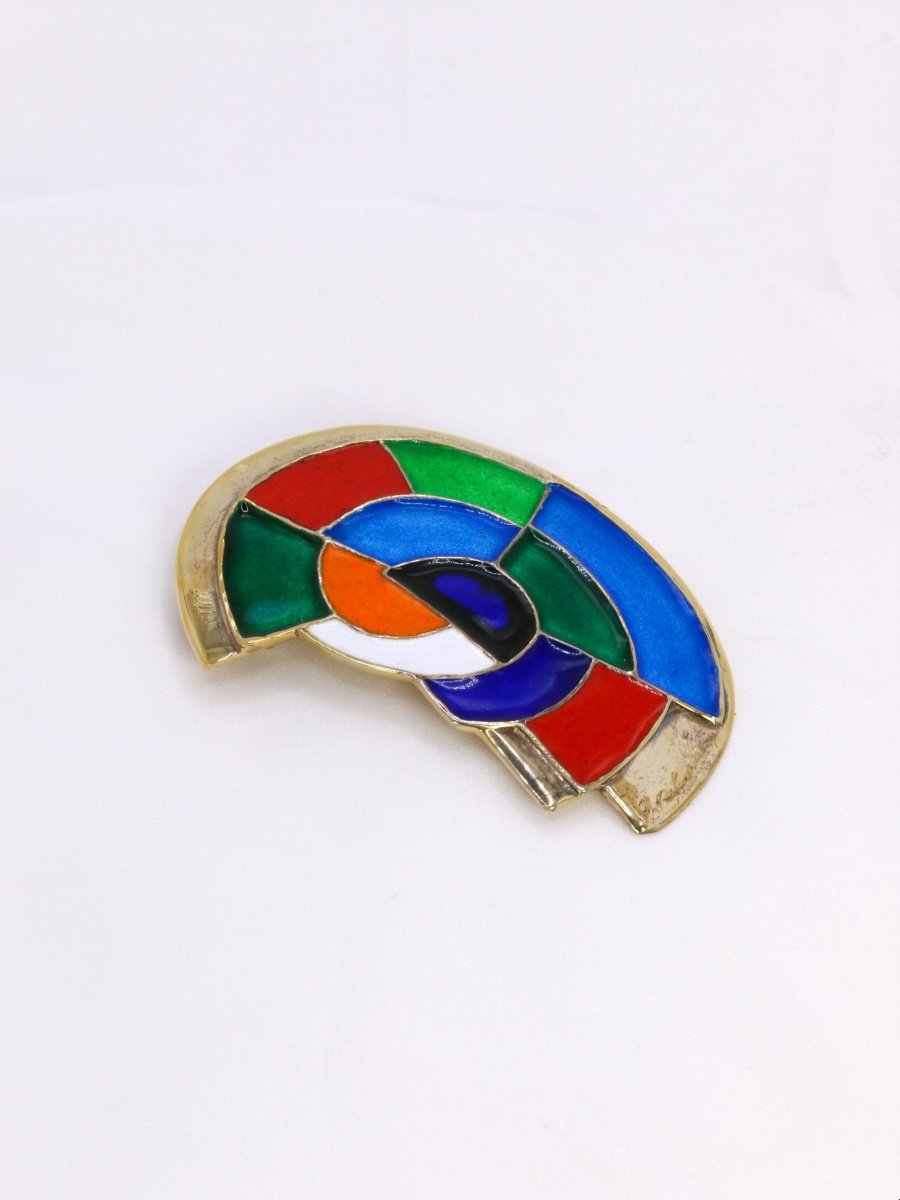 Pendentif Broche Sonia Delaunay Edition Artcurial-photo-3