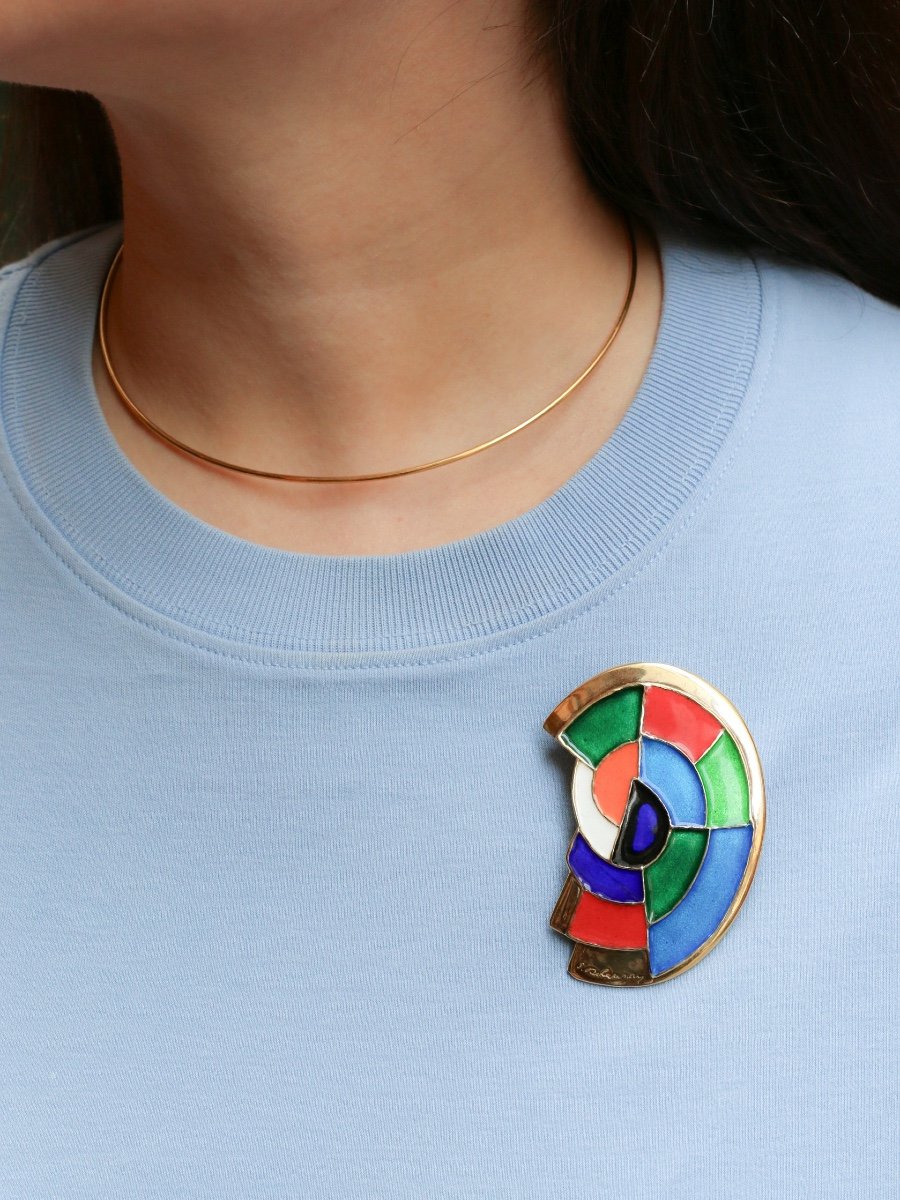 Sonia Delaunay Brooch Pendant Artcurial Edition-photo-4