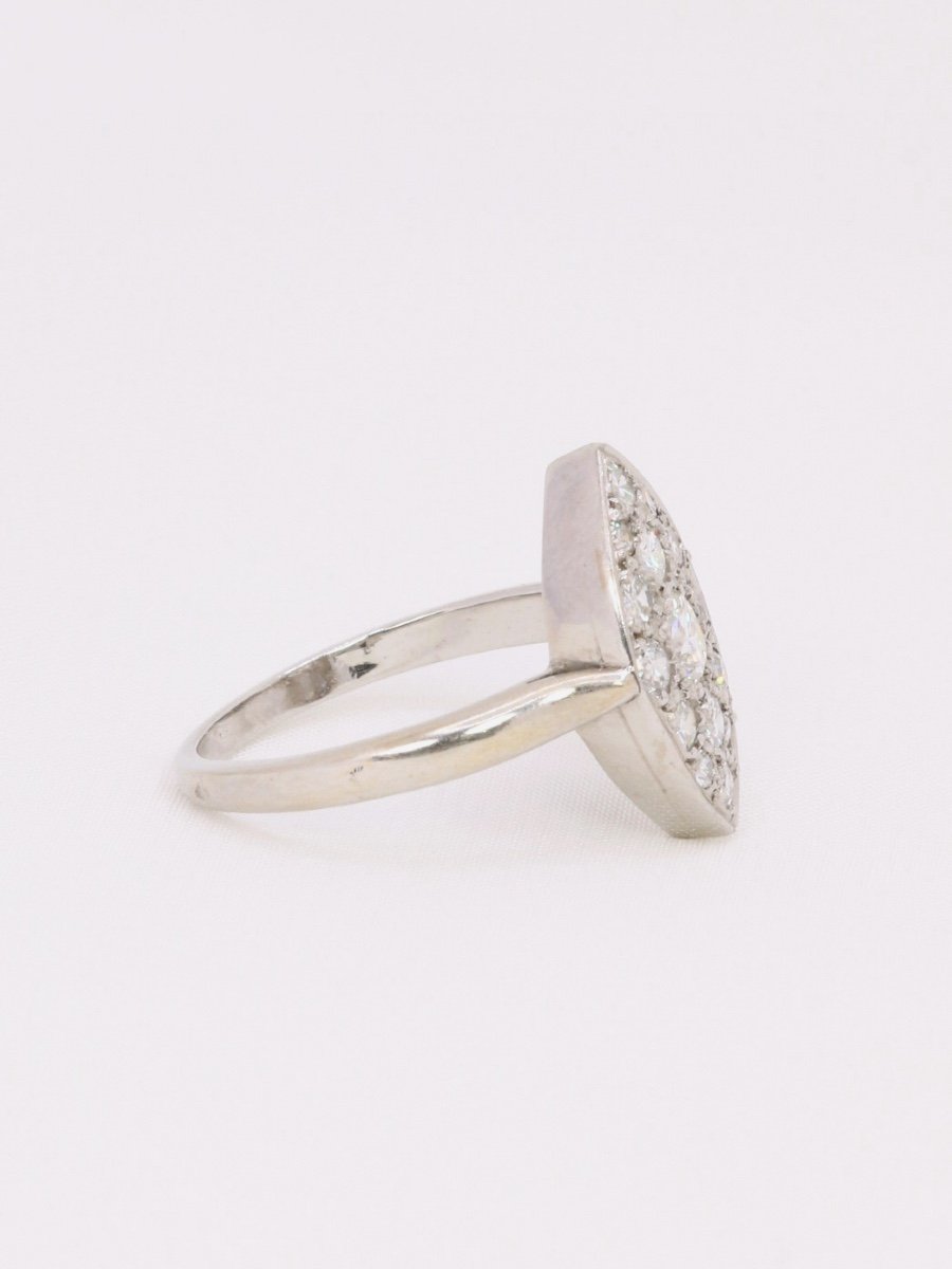 Marquise Ring White Gold Diamonds 1 Ct-photo-3