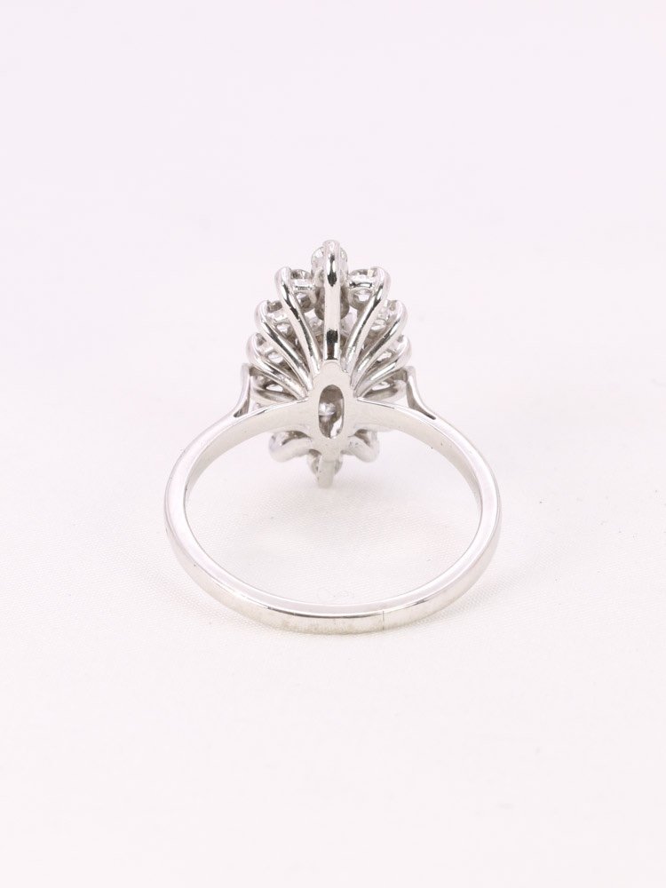 Bague Marquise Or Blanc Diamants-photo-1