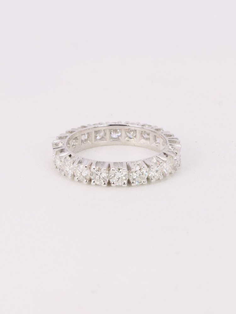 Alliance Or Blanc Diamants Ronds 3 Ct-photo-3