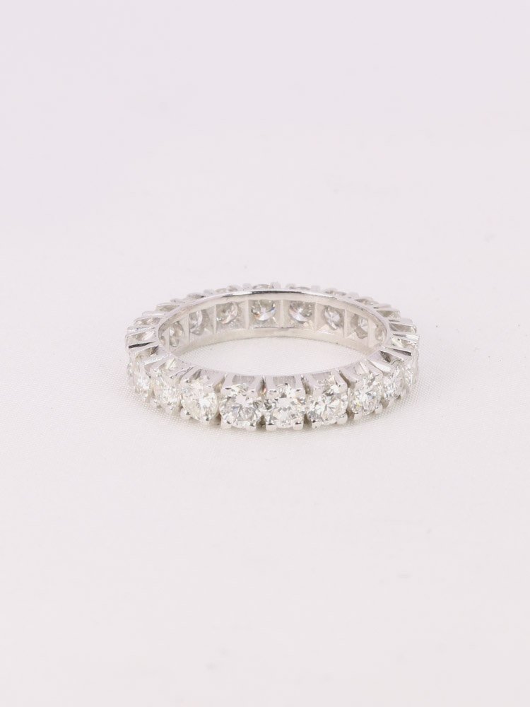 Alliance Or Blanc Diamants Ronds 3 Ct-photo-4