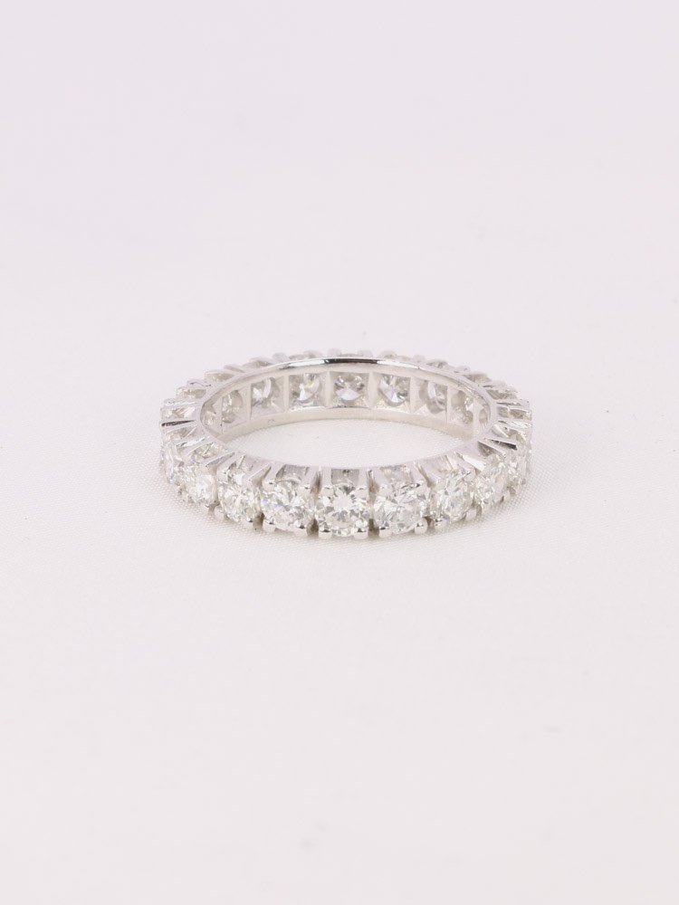 Alliance Or Blanc Diamants Ronds 3 Ct-photo-1