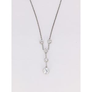 Edwardian Gold Diamond Necklace