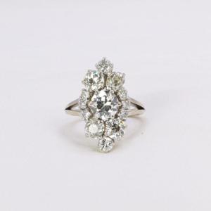 Marquise Vintage Diamond Ring 