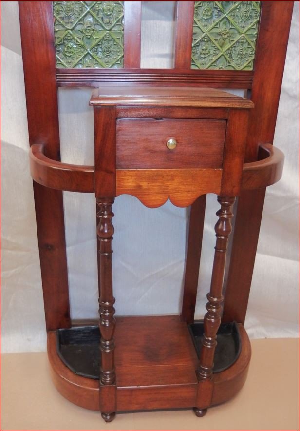 Mahogany Coat Rack Early 20th Century. -photo-2