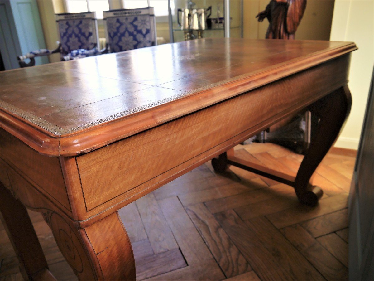 A Charles X Period Flat Desk, 19th Century-photo-4