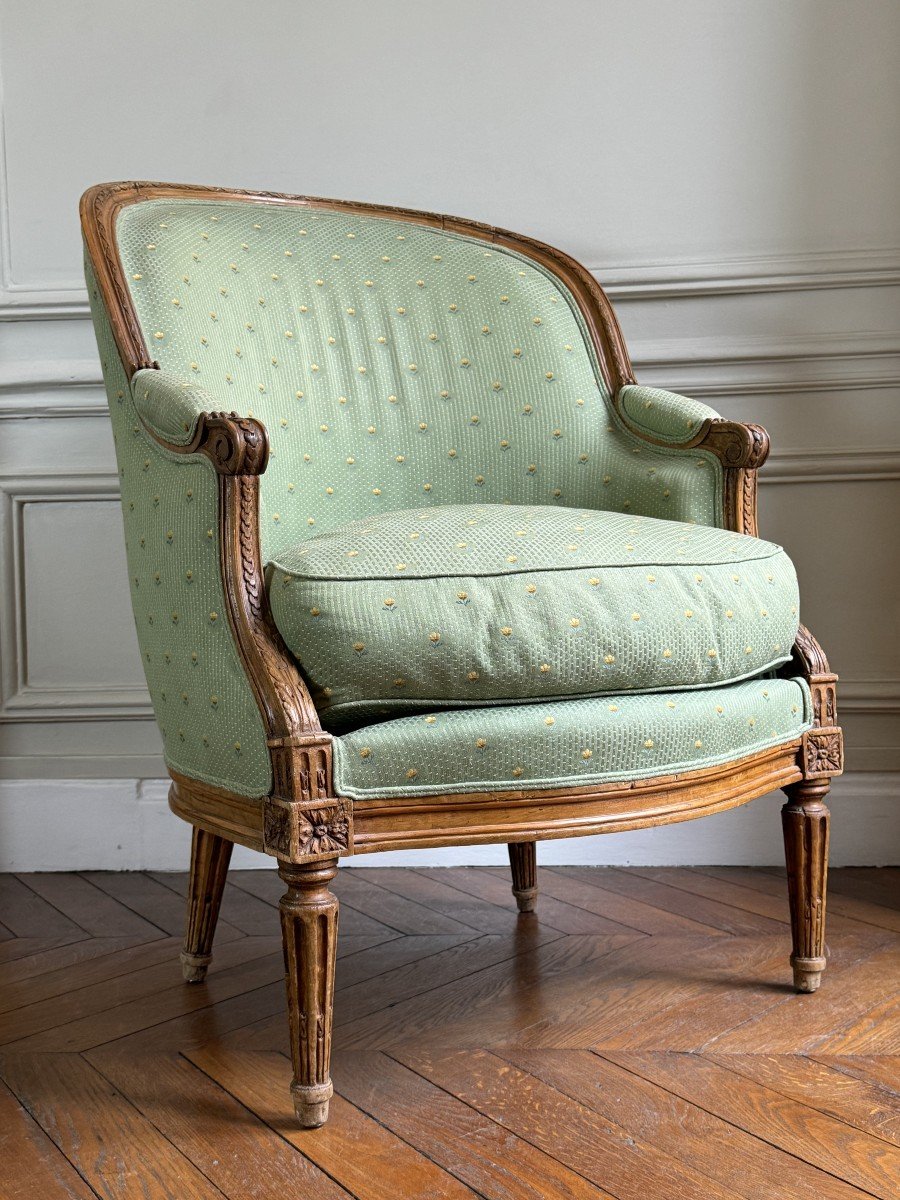 Bergère Louis XVI Estampillée De Chevigny, XVIIIe