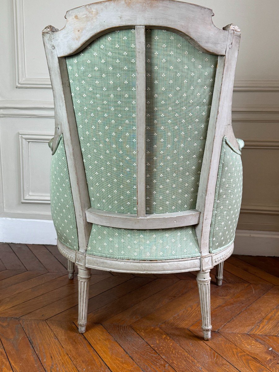 Bergère Louis XVI d'époque XVIIIe-photo-1