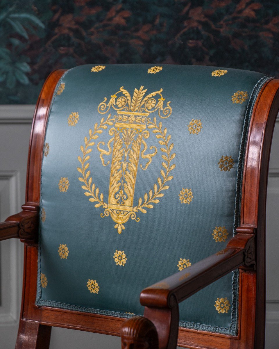 Fauteuil Empire Par Jacob Pour Elisa Bonaparte provenant du Château de Fontainebleau-photo-2