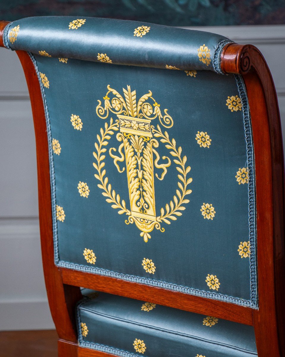 Fauteuil Empire Par Jacob Pour Elisa Bonaparte provenant du Château de Fontainebleau-photo-2