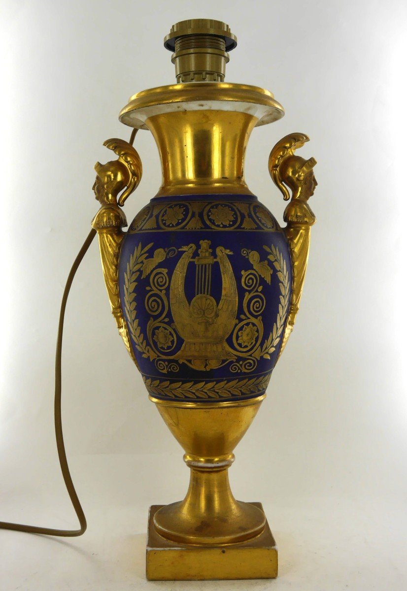 Vase Empire Monté En Lampe