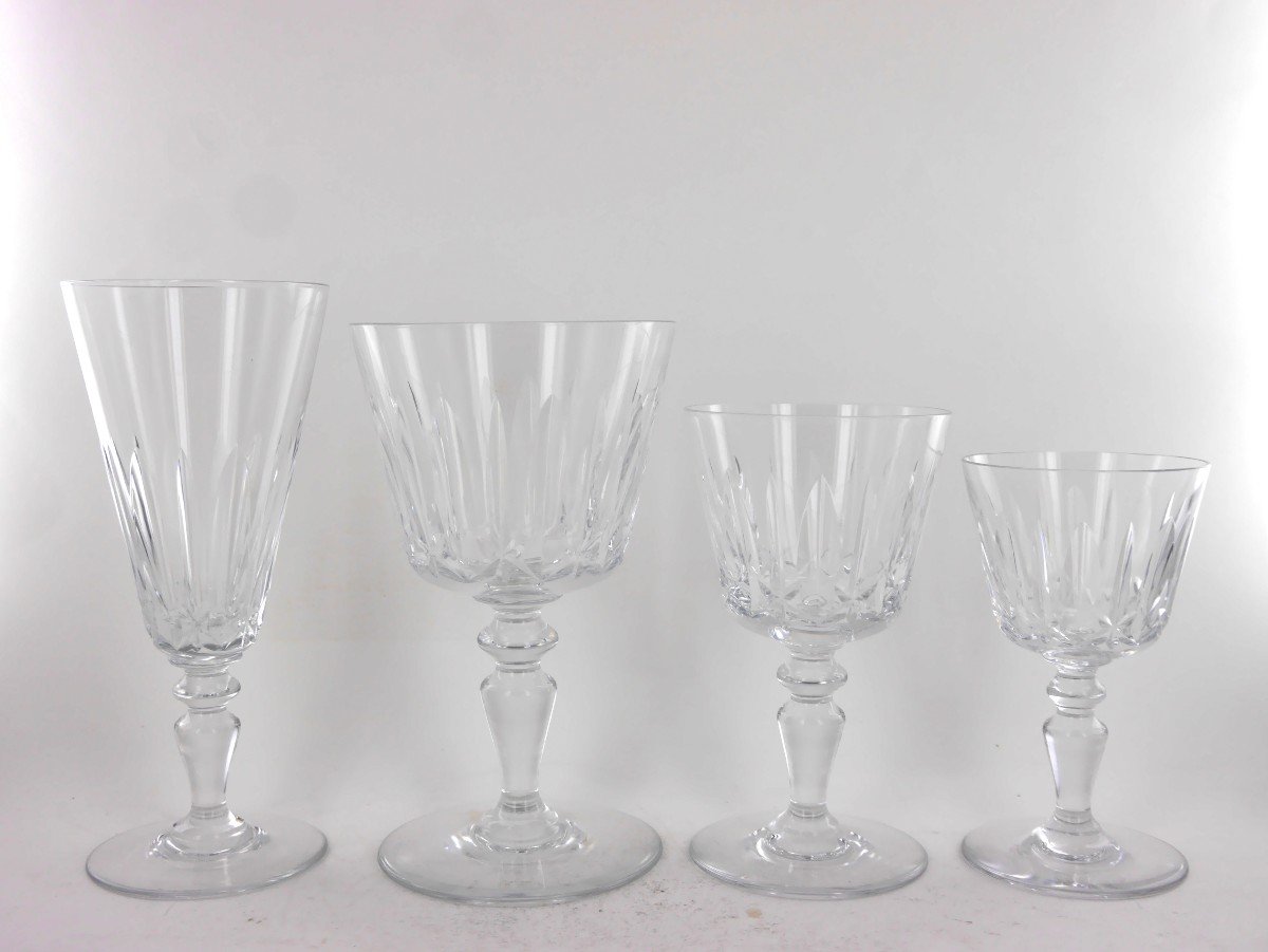 A Baccarat Crystal Glassware Set, Ile De France Model