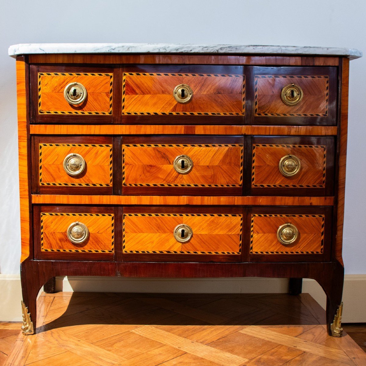 A Louis XV - Transition Chest Of Drawers, 18th Century-photo-4