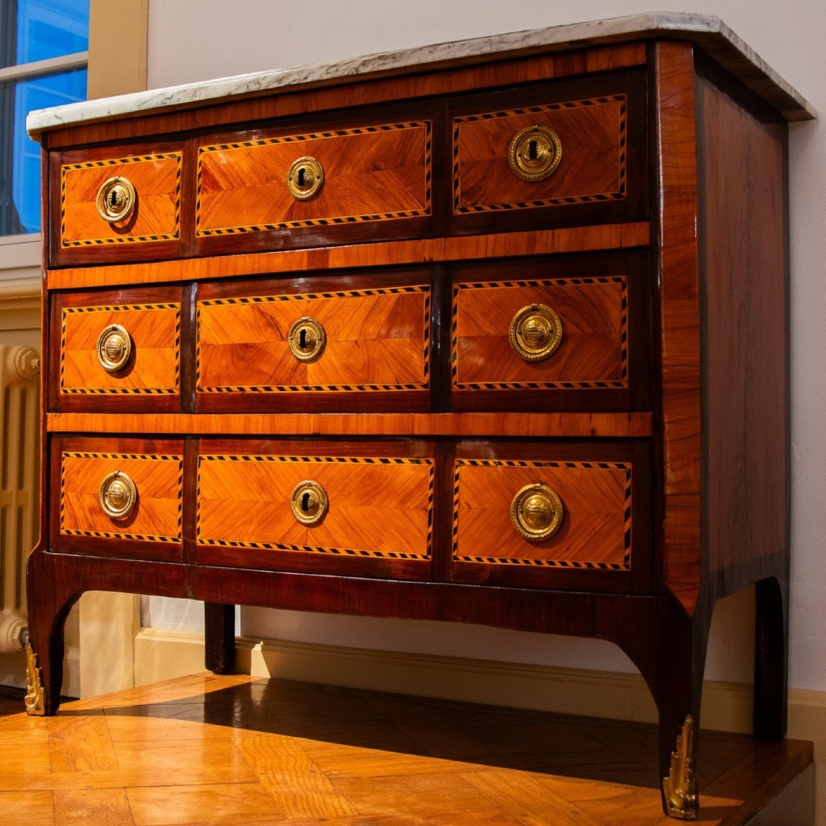 A Louis XV - Transition Chest Of Drawers, 18th Century