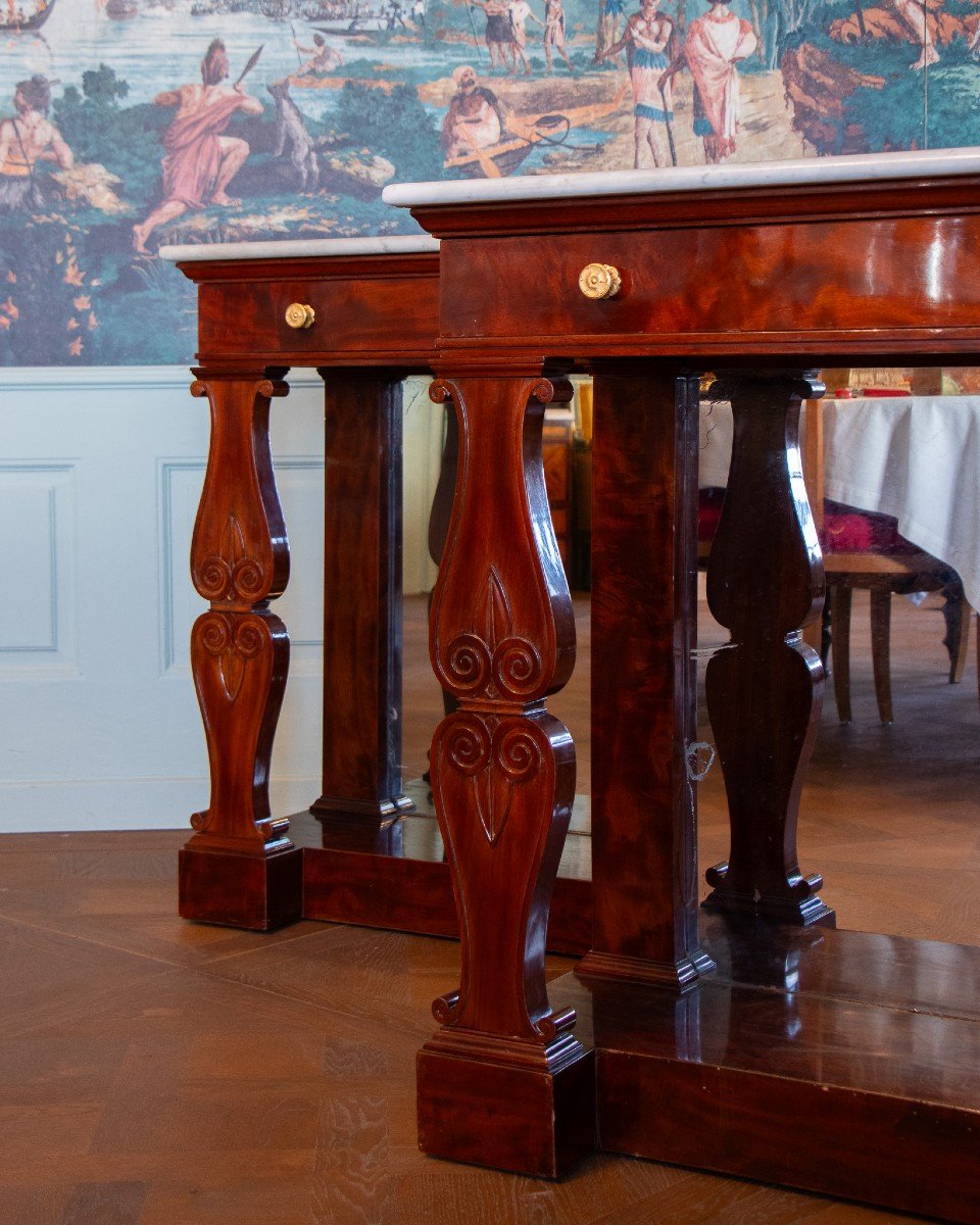 A Pair Of Empire Period Consoles By Jacob-photo-2