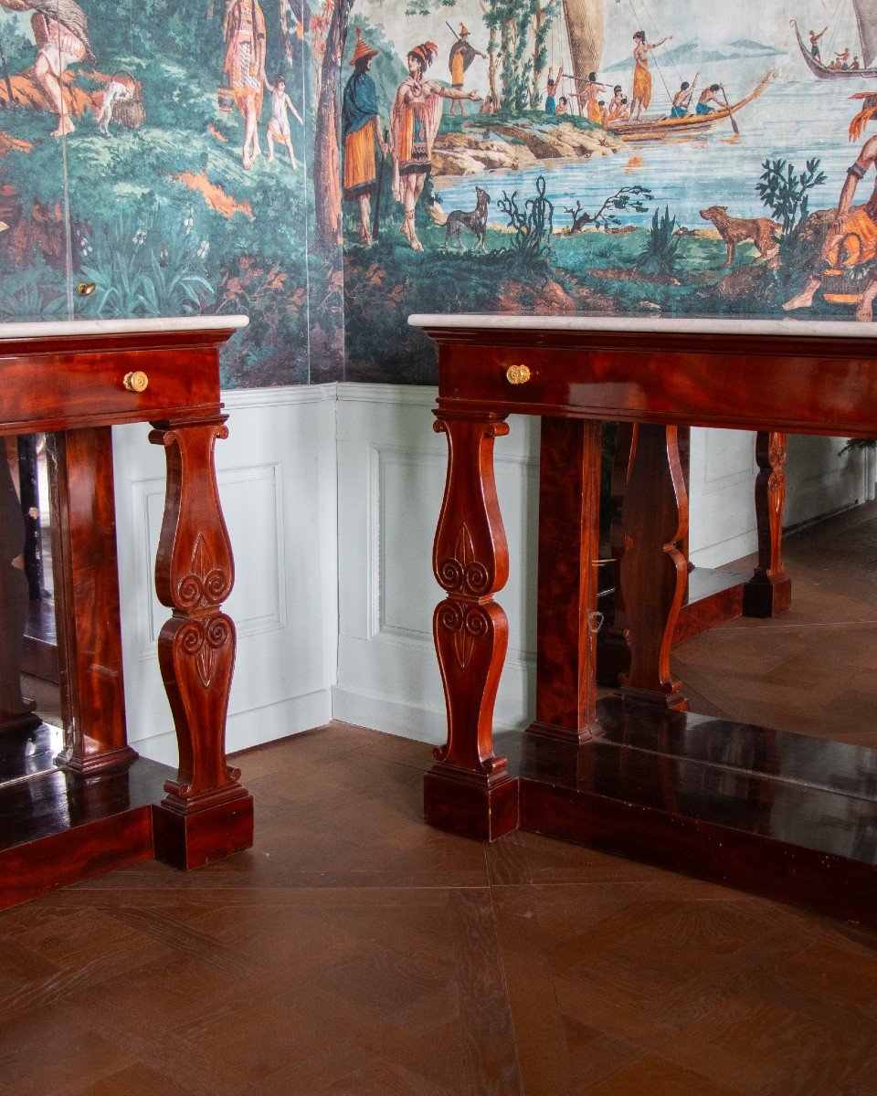 A Pair Of Empire Period Consoles By Jacob-photo-3