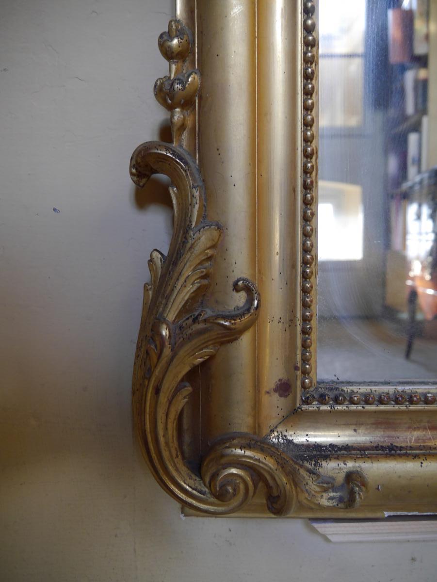 Large Rocaille Style Mirror, 18th Century-photo-1