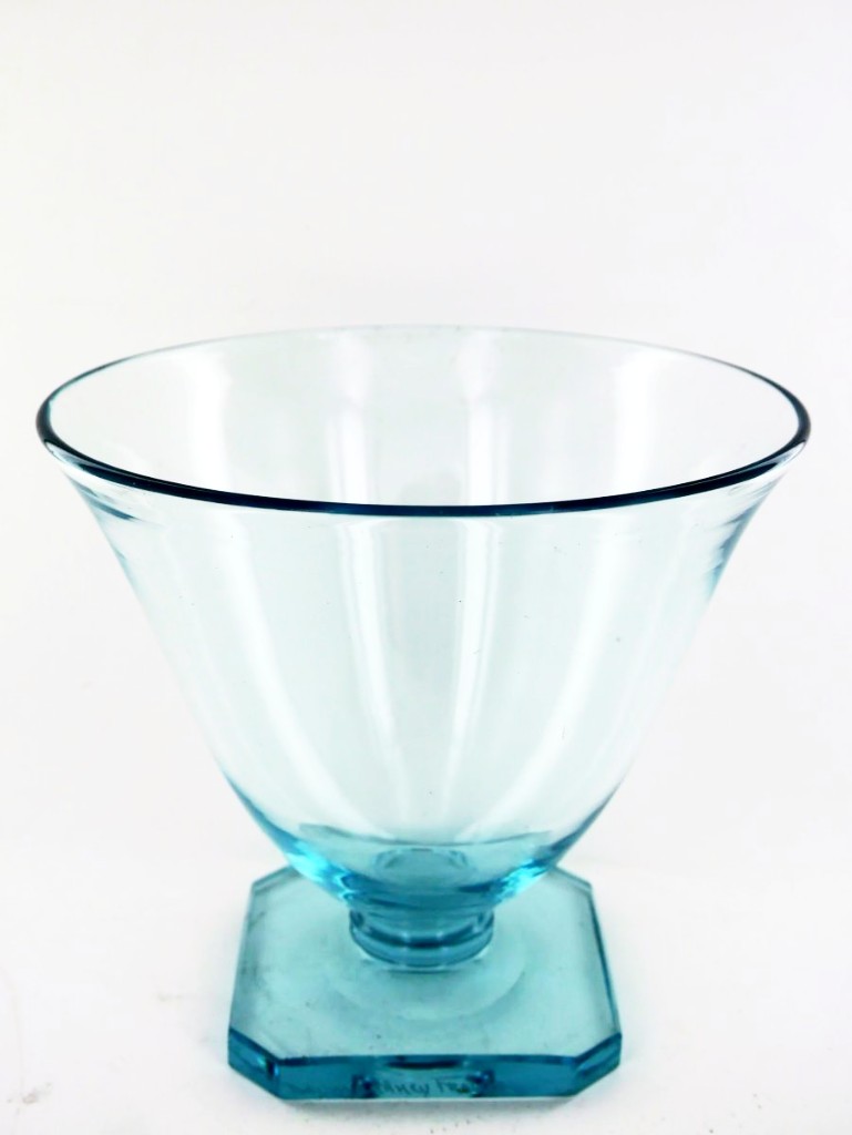 Blue Crystal Vase, Art Deco Period, Signed Daum, 20th Century-photo-2