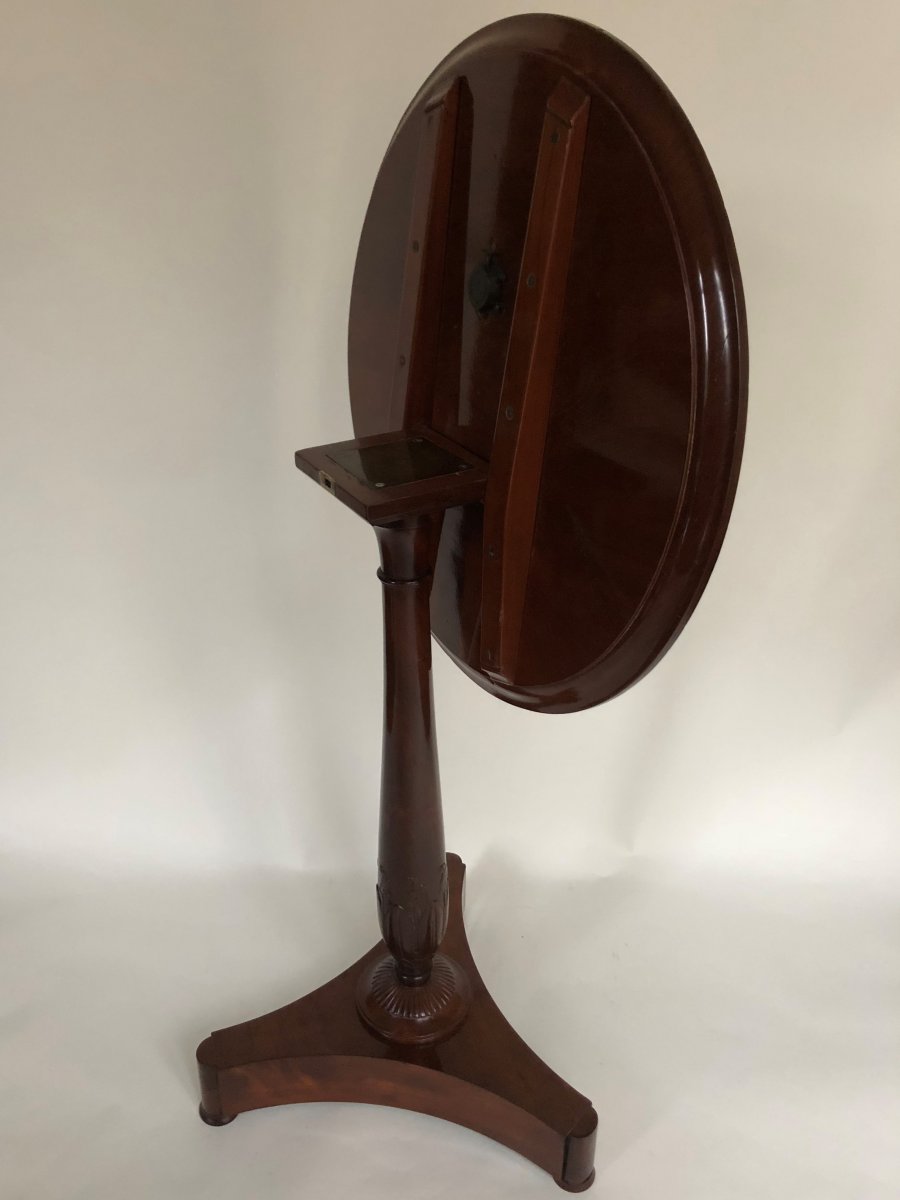 An Empire Pedestal Table In Mahogany, By Alexander Maigret, Early 19th Century-photo-3