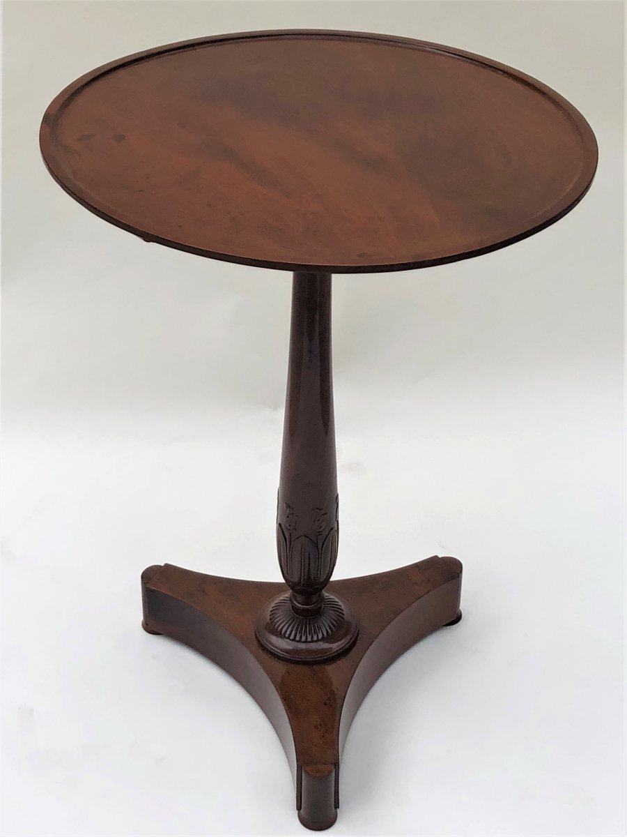 An Empire Pedestal Table In Mahogany, By Alexander Maigret, Early 19th Century