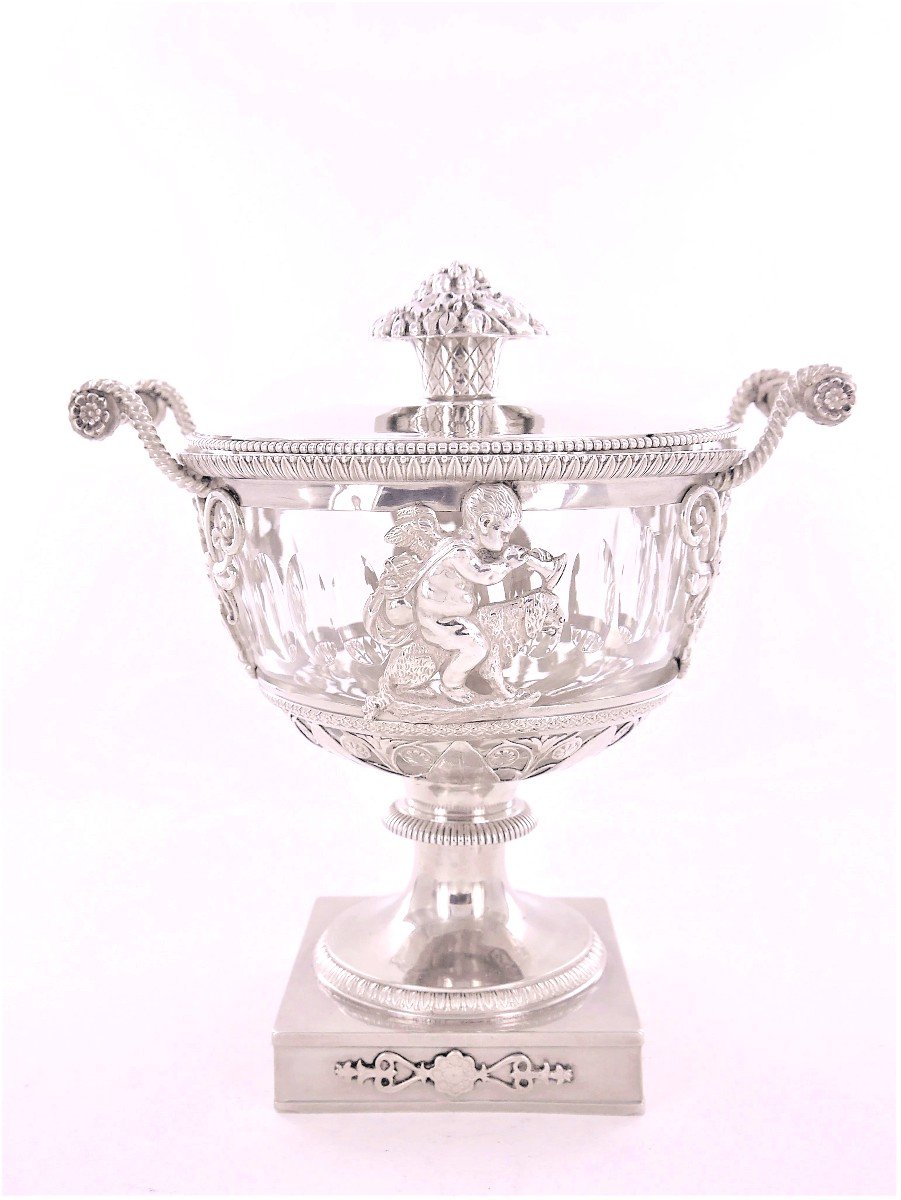 An Empire Silver Drageoir, Early 19th Century-photo-2