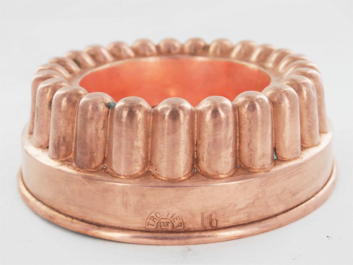 Copper Biscuit Mold, Trottier, 19th Century-photo-3