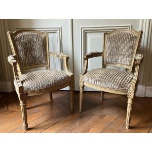 A Pair Of Louis XVI Style Children's Armchairs