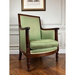 An Empire Armchair In Mahogany Stamped Jacob D. Rue Meslée, Early 19th Century
