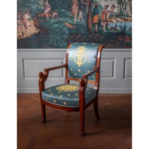 Fauteuil Empire Par Jacob Pour Elisa Bonaparte provenant du Château de Fontainebleau