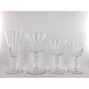 A Baccarat Crystal Glassware Set, Ile De France Model