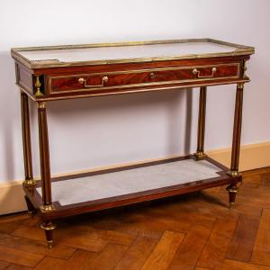 A Louis XVI - Directory Period Mahogany Console Table, Late 18th Century