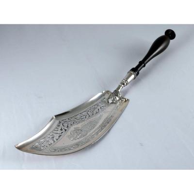 Silver Fish Shovel, Empire Style, Restoration Period, Punch Old Man