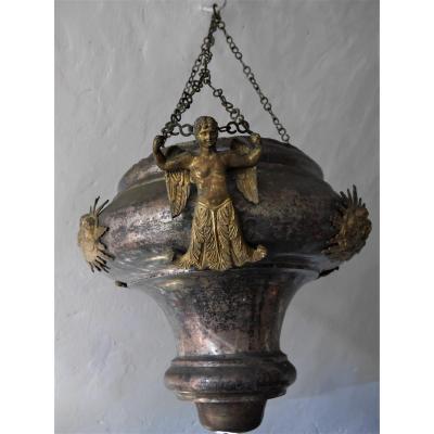Empire Style Church Lamp, Restoration Period, Early 19th Century