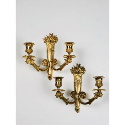 Small Pair Of Directoire Period Sconces