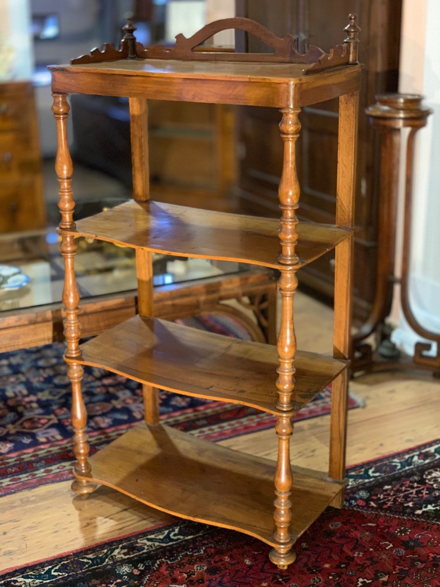  Shelf Late Nineteenth Century Walnut.