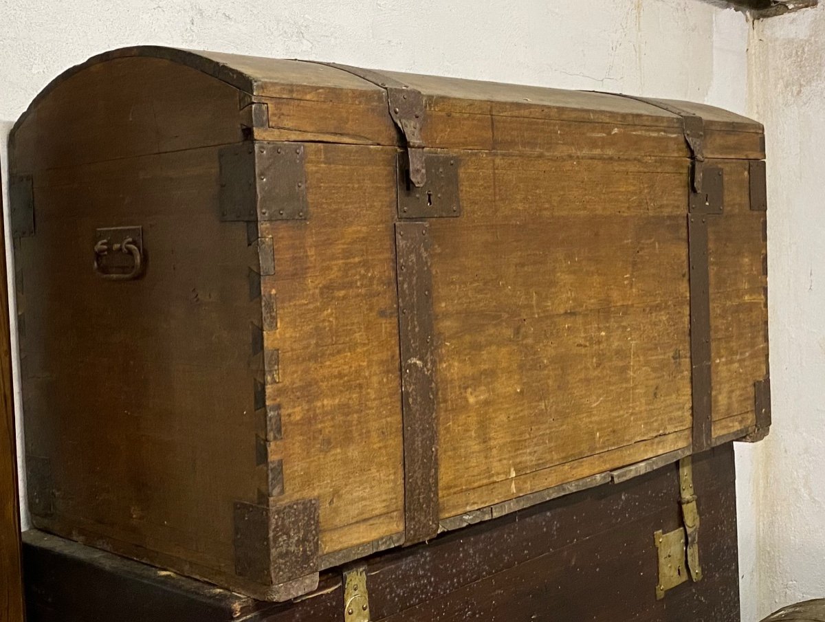 Old 20th Century Trunks Of Various Sizes