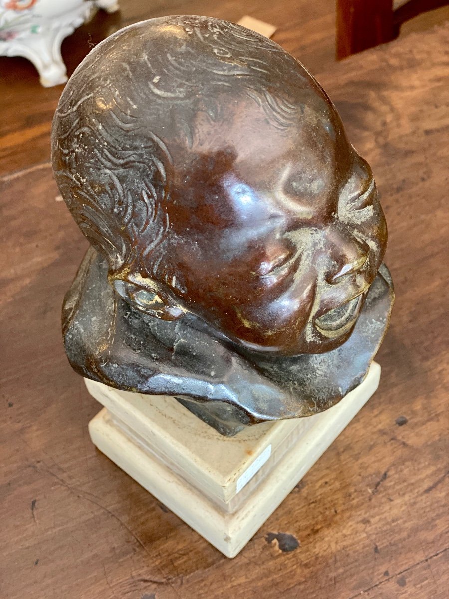 Bronze Sculpture, Signed Vincenzo Balestrieri, Late 19th-early 20th Century. -photo-2