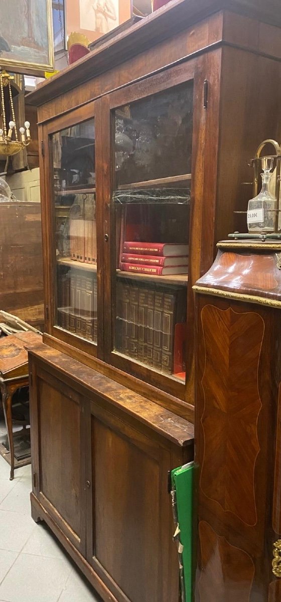 Double Body Sideboard From The Late 19th Century In Walnut Wood