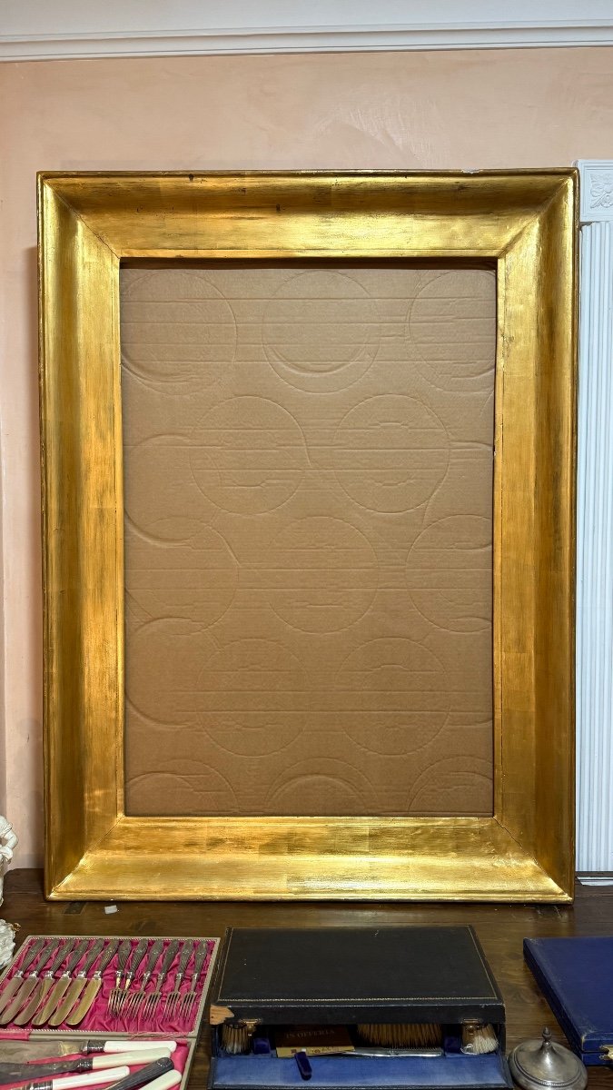 Gold Leaf Wooden Frame, 19th Century-photo-1