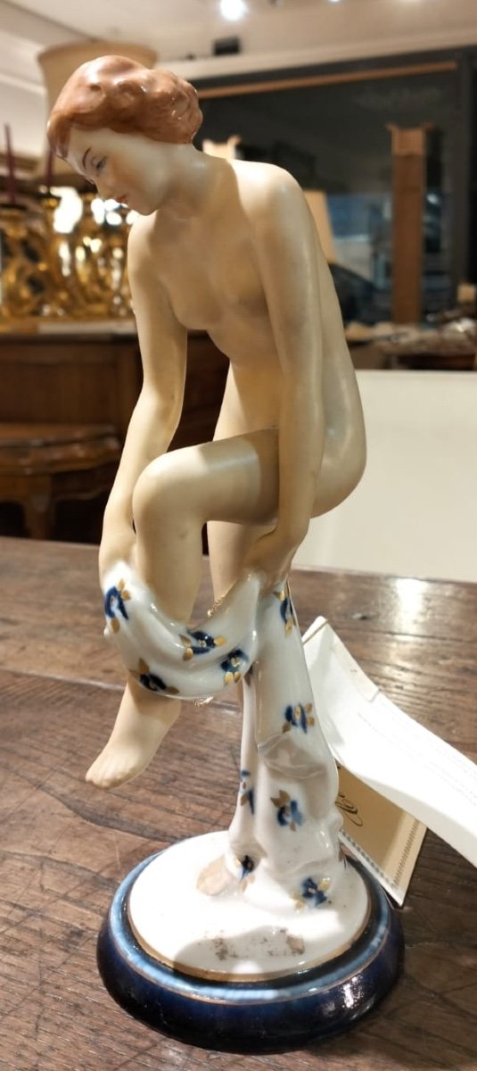 Female Figure In Royal Dux Porcelain 1940/50