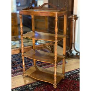  Shelf Late Nineteenth Century Walnut.