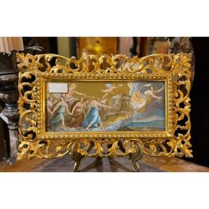 Reproduction Painting "aurora" By Guido Reni. Gold Leaf Frame