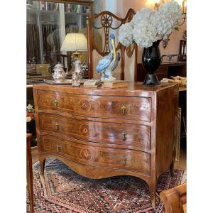 Neapolitan Chest Of Drawers From The Late 18th Century