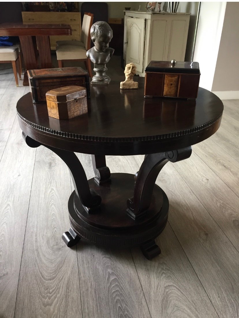 Art Deco Piédestal Table-photo-4