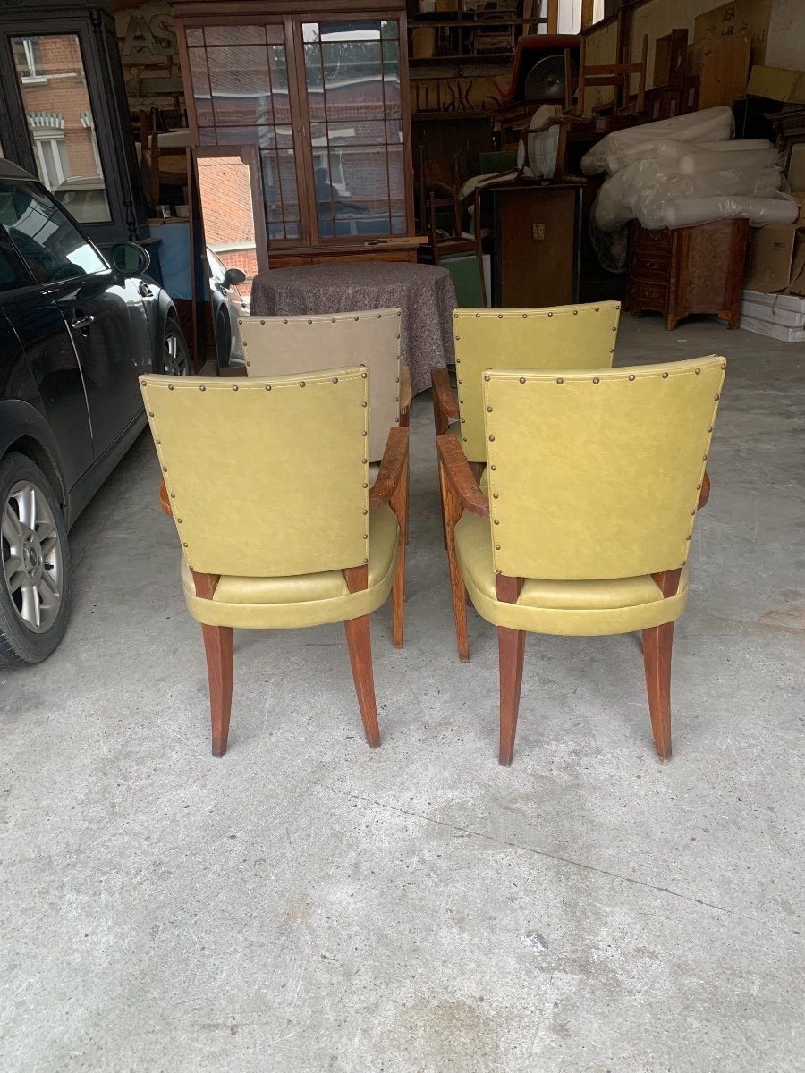 Suite Of Four Bridge Armchairs-photo-2