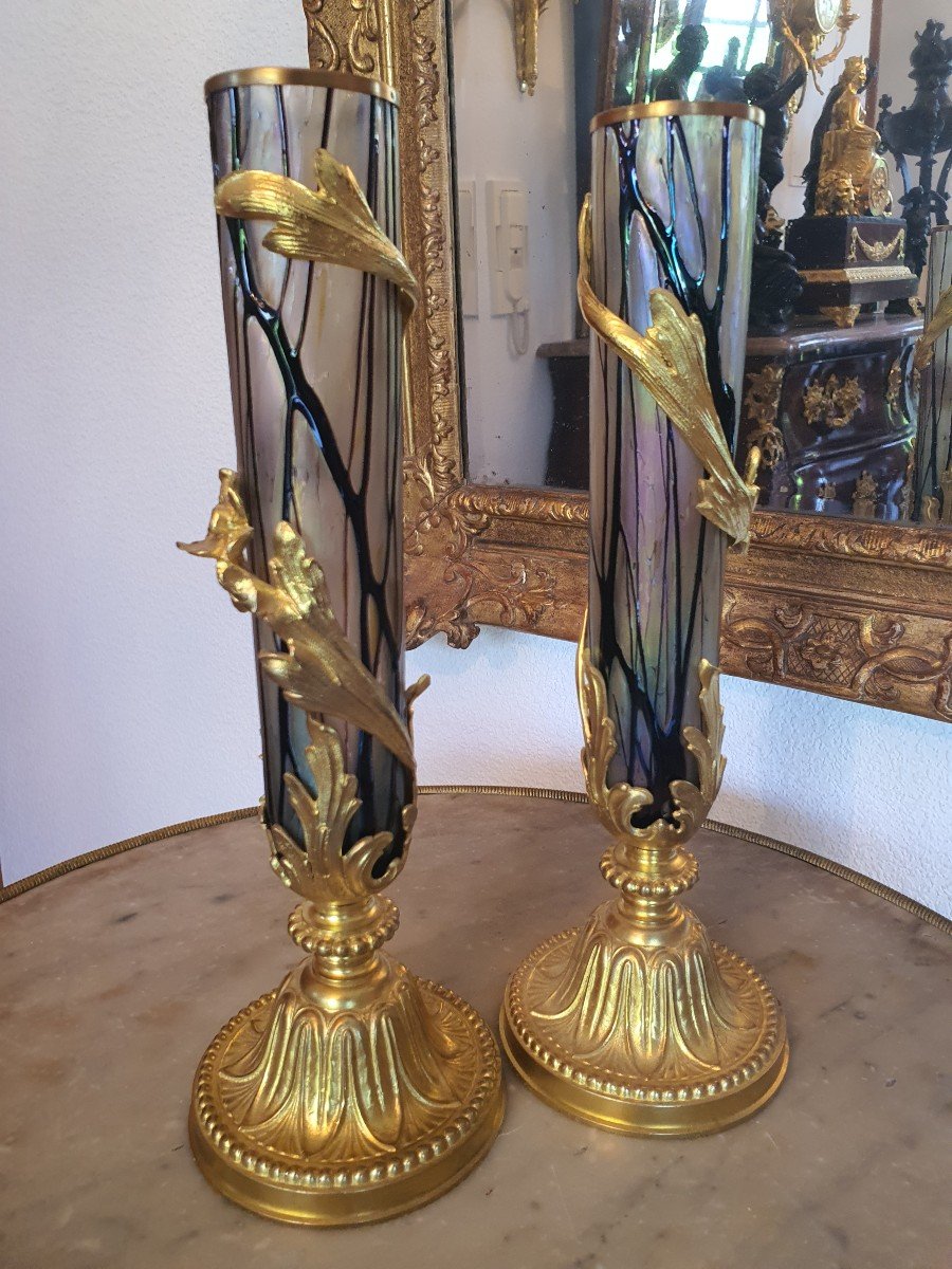 Paires De Vases Art Nouveau