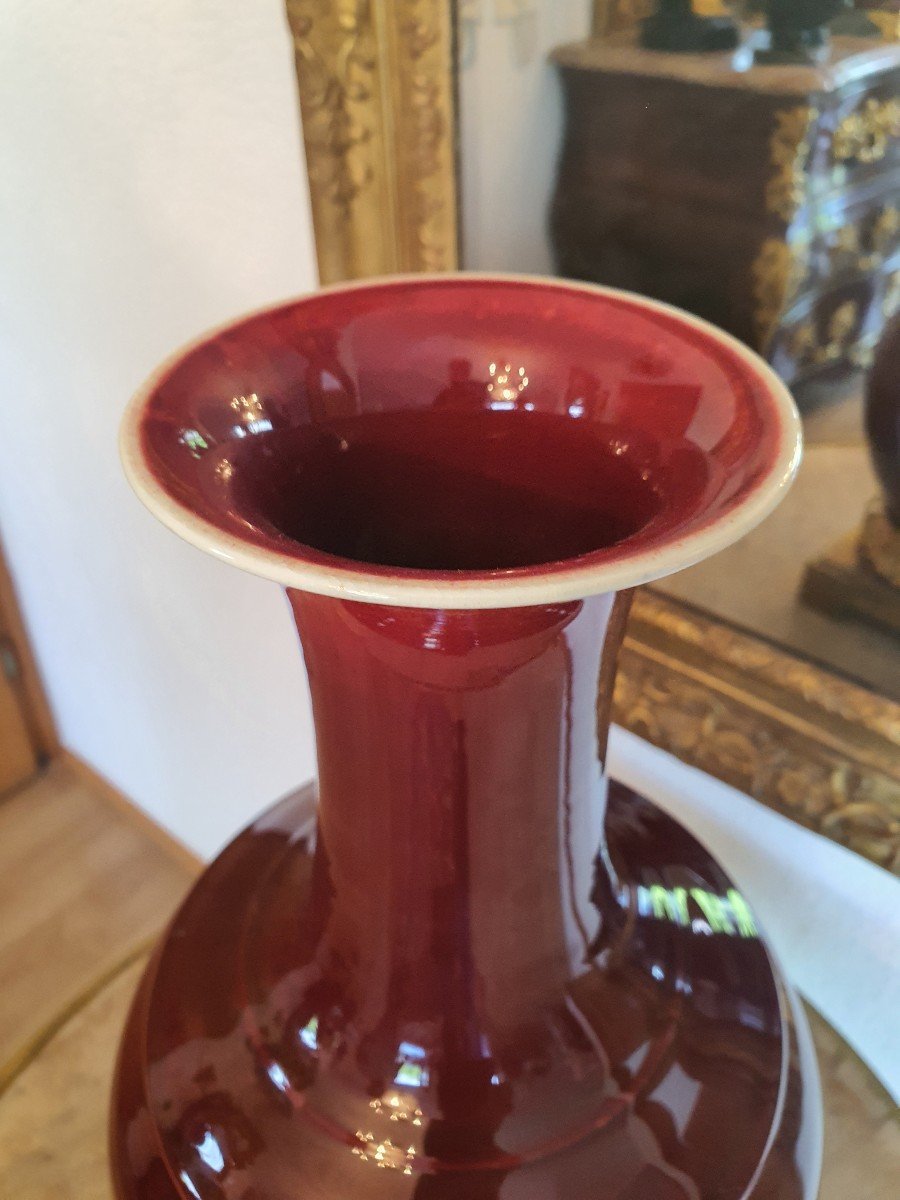 Vase Rouge Sang De Boeuf 19eme-photo-3