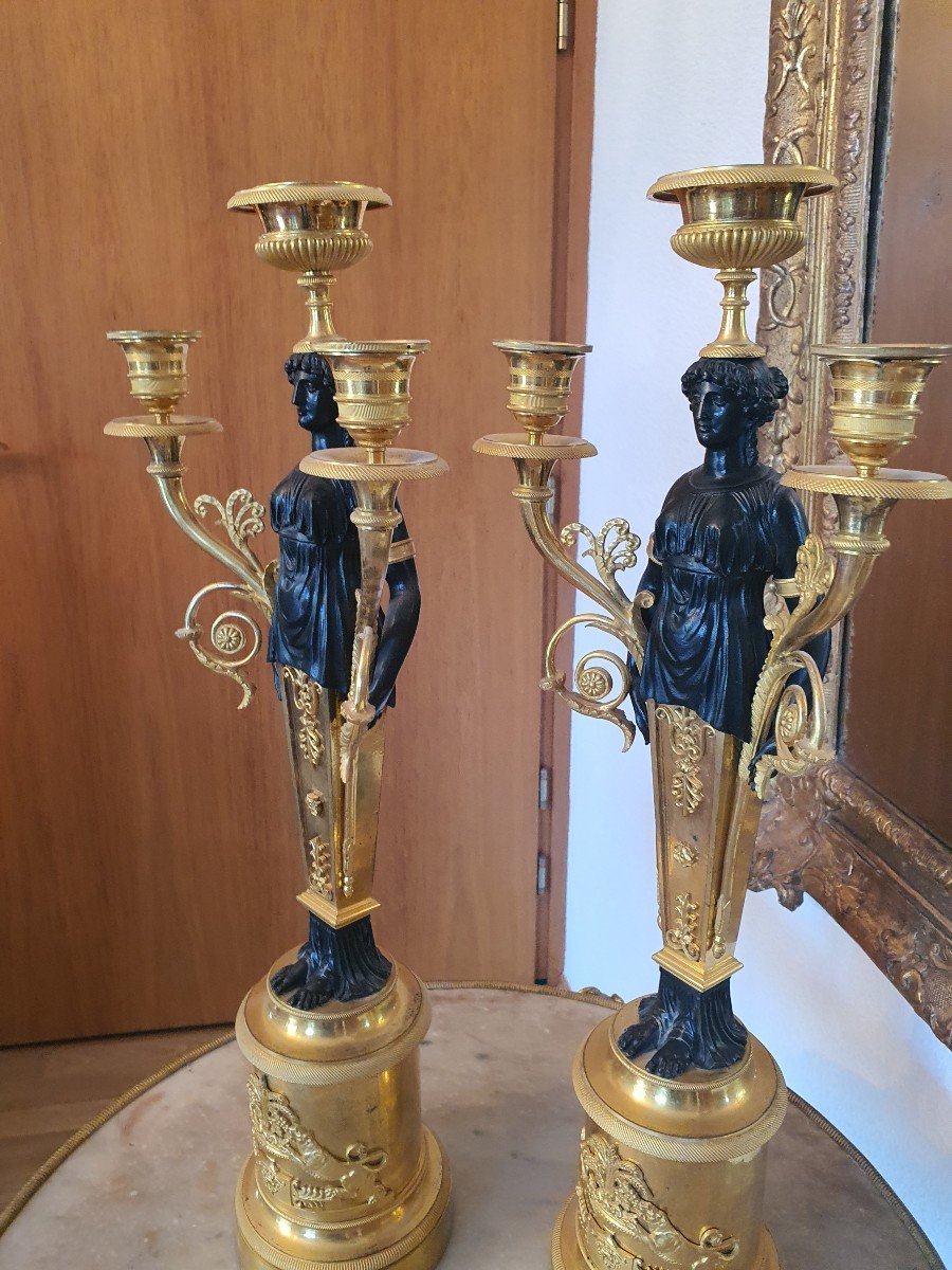 Pairs Of Empire Candelabra-photo-5