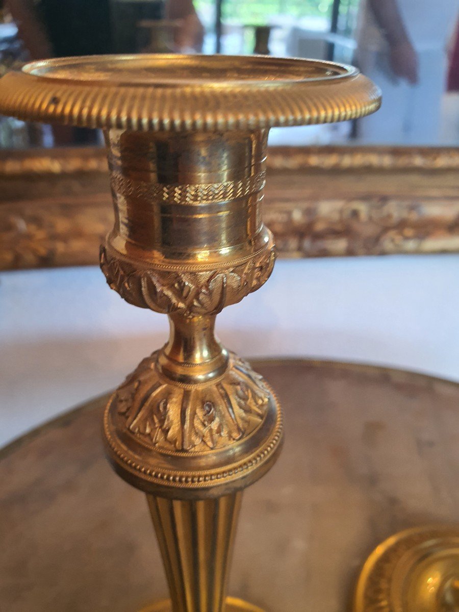 Pair Of Louis XVI Candlesticks-photo-3